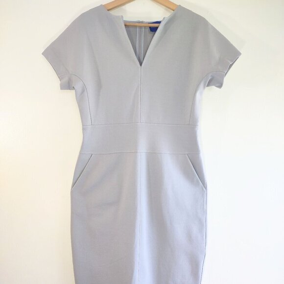 Winser London Miracle Sheath Dress Stretch Jersey Classic Elegant Women Size 8 - Picture 3 of 11
